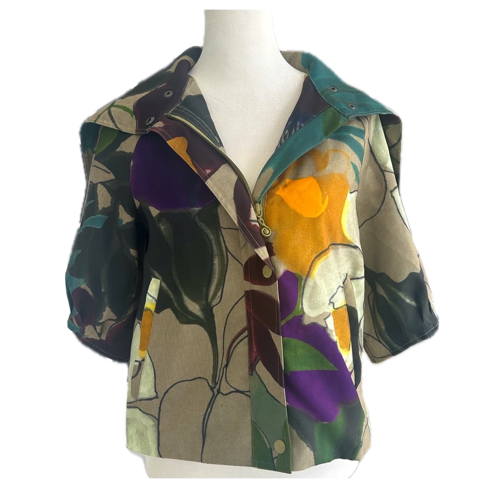 Unique Samuel Dong Printed Crop Jacket